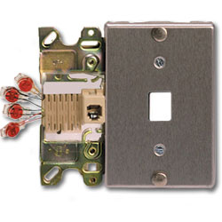 Suttle CorroShield Stainless Steel 6-Conductor Wallplate with ScotchLock Terminals & Mounting Lugs