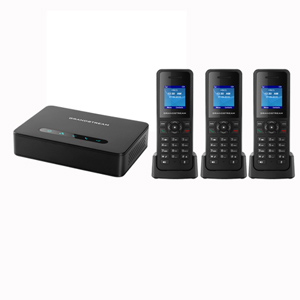 Grandstream DECT VoIP System with Base and 3 Handsets