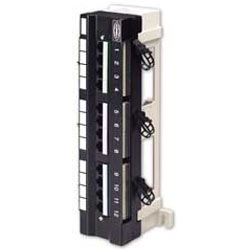 Hubbell Cat 5e Front Access 12 Port Patch Panel (T568B)