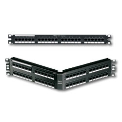 Panduit 48 Port Augmented Category 6, 10 Gb/s Patented Angled Patch Panel