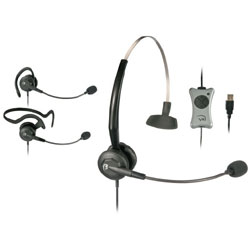 VXI TalkPro UC3 Convertible USB Headset Optimized for Unified Communications