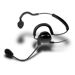 Pryme PATRIOT Medium Duty Behind-the-Head Headset for Motorola x83 Connector TRBO and APX Series