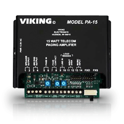 Viking 15 Watt Paging Amp with Background Music