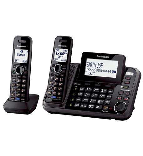 Panasonic DECT 6.0 Link2Cell 2-Line Phone with 2 Handsets
