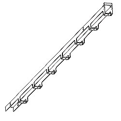 Chatsworth Products Single-Sided Wide Vertical Cabling Section