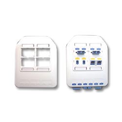 ICC Multi-Media Outlet - 7-Port Double Gang