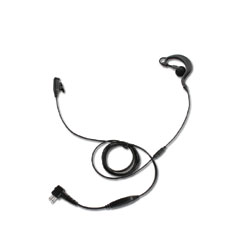 Impact Radio Accessories Gold Series 2-Wire Surveillance Kit with Rubber Ear Hook