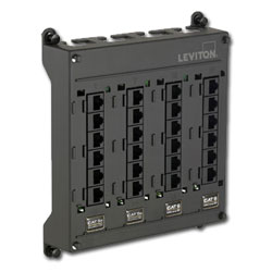 Leviton Twist and Mount Patch Panel with 12 CAT 6 Ports