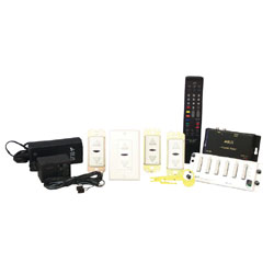 Channel Vision 1-Source 4-Zone A-BUS Audio Kit with Panel Distribution Module