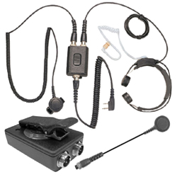 Pryme Gladiator Heavy Duty Throat Mic with PTT-1500A and PT-1500C Kit