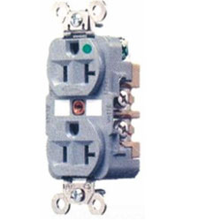 Hubbell Hospital Grade Isolated Ground Narrow Body Duplex Receptacle