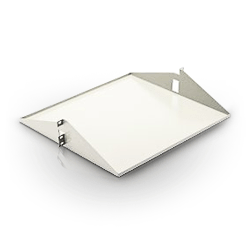 Chatsworth Products Low Profile Aluminum Shelf, White 25
