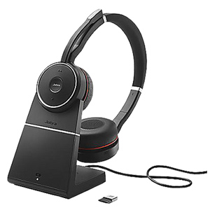 Jabra Evolve 75 Stereo UC with Charging Stand