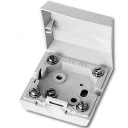 Suttle Connecting Block with Hinged Snap-Lock Cover and 4 Screw Posts