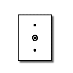 Leviton 1-Gang .406 Inch Hole Device Phone/Cable Wallplate