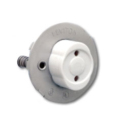 Leviton Medium Bi-Pin Stainless Steel Coverplate and Chip with Internal Shunt