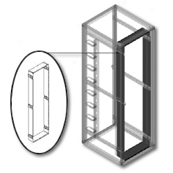 Chatsworth Products Air Dam - Cabinet Airflow Baffles for MegaFrame/SlimFrame