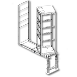 Middle Atlantic Space Rear Access Panel for WR Series Roll Out Rotating System in Steel Host Enclosure