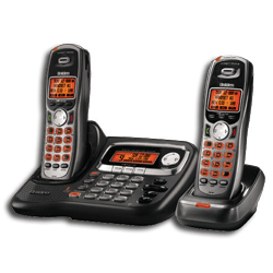 Uniden Dual Wireless 5.8Ghz Handsets with Digital Answering, Dual Keypad, and Speakerphone