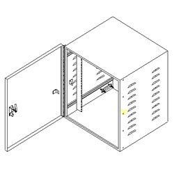 Southwest Data Products CPS Wall Mounted Sub-D Box 23 Inches W x 20 Inches D x 24 Inches H (25 Cabinets)