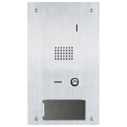 Aiphone IS Series Stainless Steel Flush Mount Audio Door Station with HID Proximity Reader