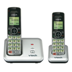 Vtech Expandable DECT 6.0 Cordless Telephone with Call Waiting Caller ID and 2 Handsets