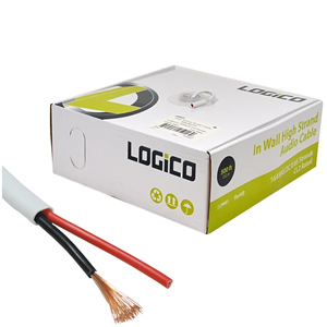 LOGiCO In Wall 16 AWG 2 Conductor Speaker Wire 500ft
