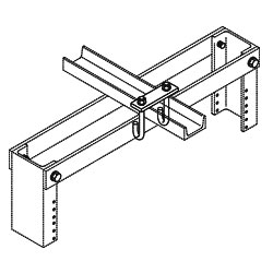 Chatsworth Products J-Bolt Kit, Auxiliary Framing Channel/Rack Top Bar