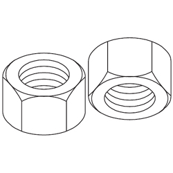 Chatsworth Products Zinc Plated Hex Nuts