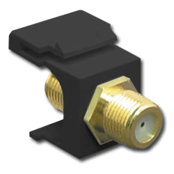 ICC F-Type Gold Plated Feedthrough Modular Connector