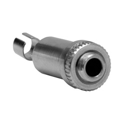 Hubbell 3.5mm Solder Type Nickel Connector Stereo Jack