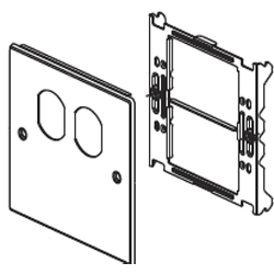 Legrand - Wiremold 4000 Series Two-Gang Cover One Duplex Receptacle