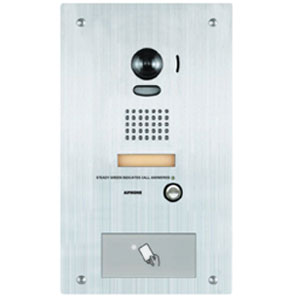 Aiphone Stainless Steel Flush Mount IP Video Door Station with HID Proximity Reader