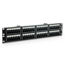 ICC Telco Patch Panel, 6 Position 4 Conductor,  48 Port/2 RMS