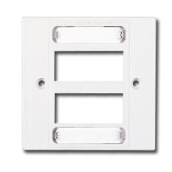 Siemon Single Gang MAX British Faceplate for 6 MAX Module