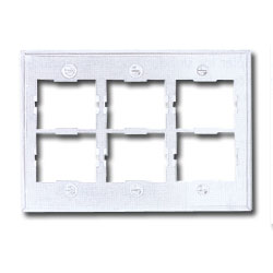 Siemon Triple Gang Stainless Steel CT Faceplate for Six Couplers