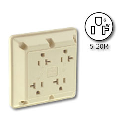 Leviton Four-In-One 2-Pole 3-Wire Grounding 20A/125V Receptacle