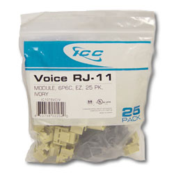 ICC Voice Modular Connectors (Package of 25)