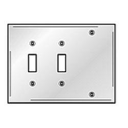 Hubbell 3-Gang Combination Plates Satin Stainless Wallplate