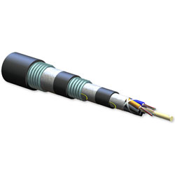 Corning ALTOS Loose Tube, Gel-Filled, Triple-Jacket, Double-Armored Cable 24 F, Single-mode (OS2)