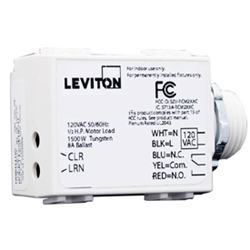Leviton 5-Wire Relay Receiver, Threaded Mount, 2770VAC, 3200W