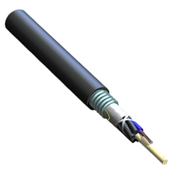 Corning ALTOS Lite Loose Tube, Gel-Free, Single-Jacket, Single-Armored Cable, 12 F, Single-mode (OS2)