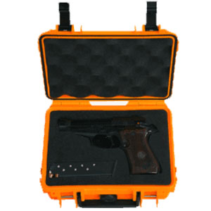 Thermal Custom Packaging Single Handgun Shield Case Large Orange
