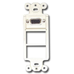Siemon 4-Port MAX Mounting Frame with HD15 Female-Female Adapter