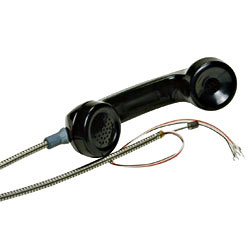 Allen Tel Handset Equipped with Blue Grommet and High Stress SS Cable