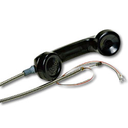 Allen Tel Handset Equipped with Blue Grommet and High Stress SS Cable