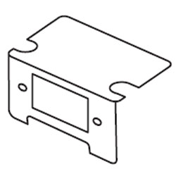 Hubbell Concealed 3-Service Floor Box Style Line Opening Plate
