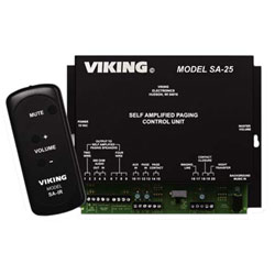 Viking SA-Series Self-Amplified Paging Control Unit with Infrared Remote Control
