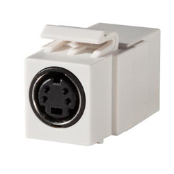 Legrand - Ortronics Keystone, S-Video, Feed-Thru Compact Connector (Package of 20)