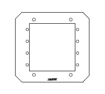 Legrand - Wiremold Evolution 8AT Series Poke Through Device Mounting Plate